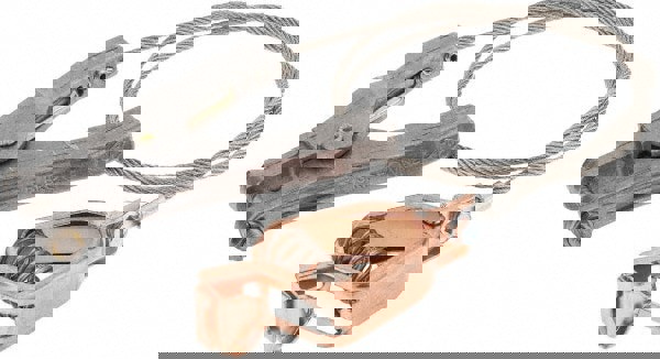 19 AWG, 3 Ft., Alligator Clip, Hand Clamp, Grounding Cable with Clamps